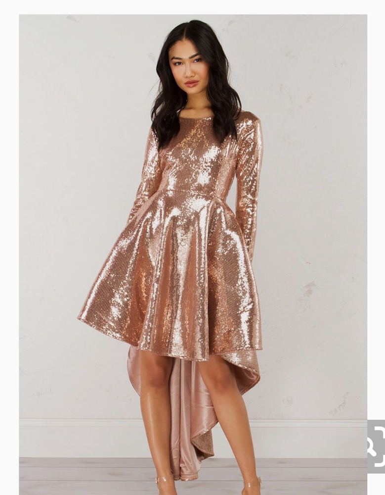 🆕GOLD HIGH LOW DRESS